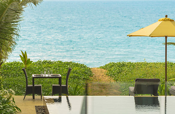 Infinity Blue Phuket - Outdoor dining with ocean view
